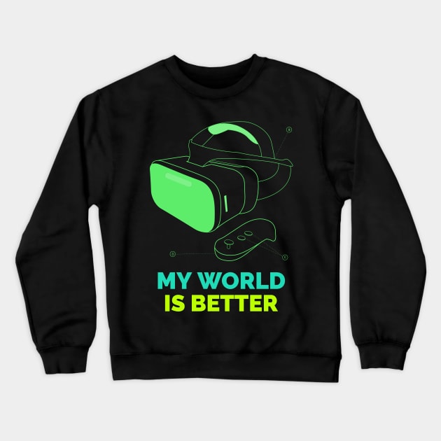 VR Word Crewneck Sweatshirt by xdjh47